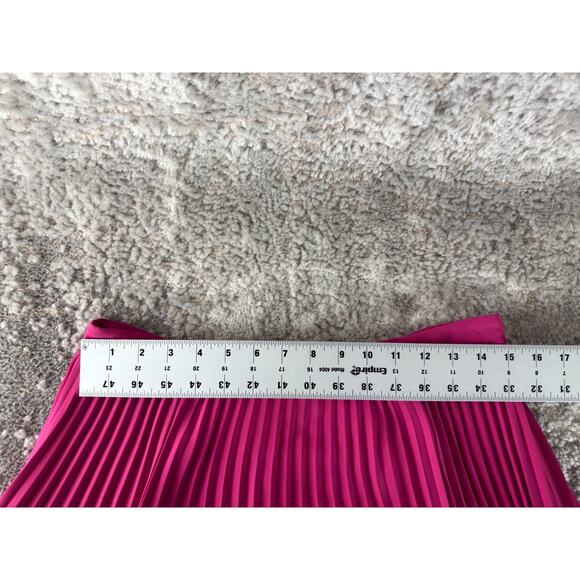Boden Size 8 Pleated Maxi A Line Pink Purple Skirt Zip Casual - Picture 3 of 8